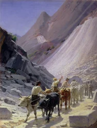 Transporting Marble at Carrara, 1868